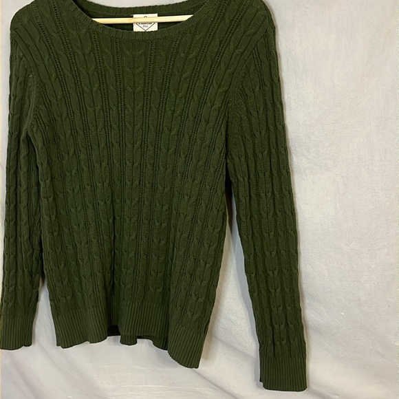 St. John's Bay Crew Neck, Cable Knit, Long Sleeve, Pullover Sweater in XLP/16P - Picture 3 of 13